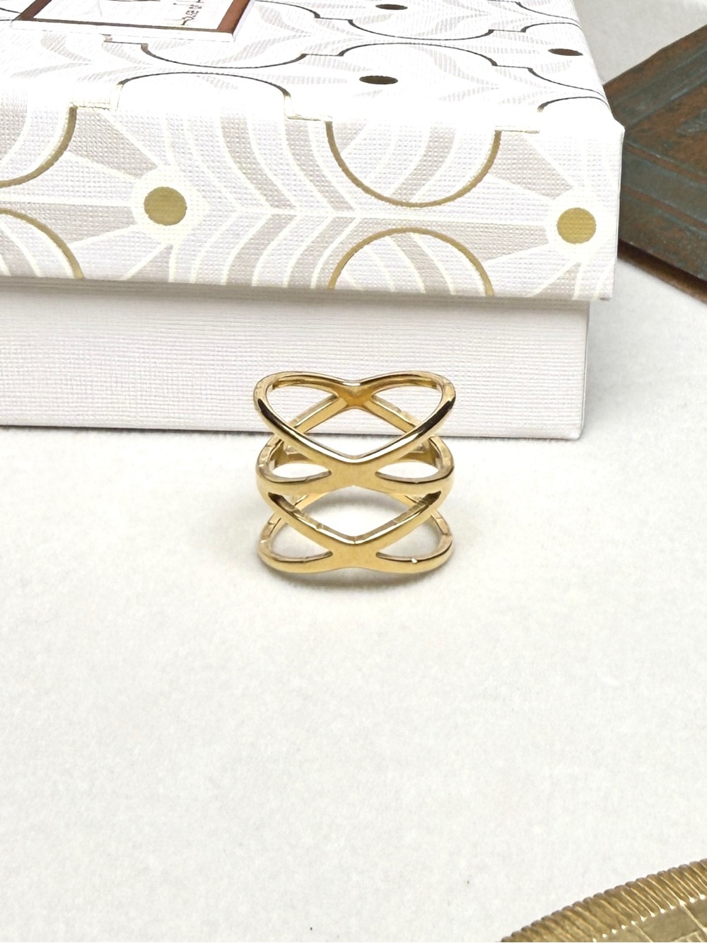 Gilded Grit Gold Infinity Statement Ring